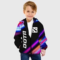 Куртка с капюшоном детская Dota speed game lights, цвет: 3D-черный — фото 2
