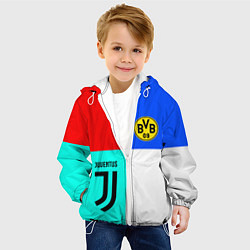 Куртка с капюшоном детская Juventus x Borussia, цвет: 3D-белый — фото 2