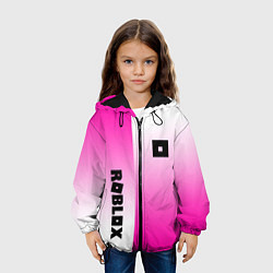 Куртка с капюшоном детская Roblox geometry gradient, цвет: 3D-черный — фото 2