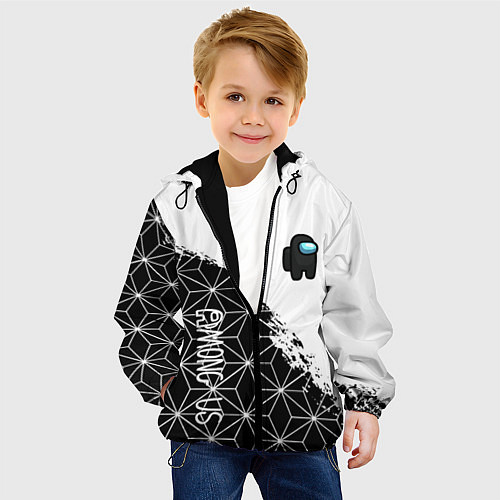 Детская куртка Among us mobile game retro / 3D-Черный – фото 4