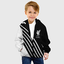 Куртка с капюшоном детская Liverpool sport fc geometry, цвет: 3D-черный — фото 2