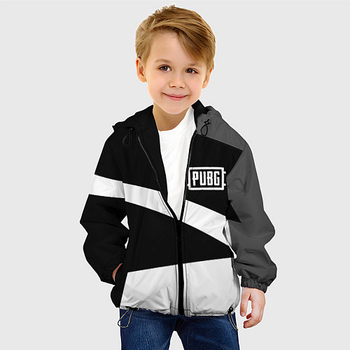 Детская куртка PUBG online geometry / 3D-Черный – фото 4
