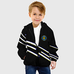 Куртка с капюшоном детская Inter line fc, цвет: 3D-черный — фото 2