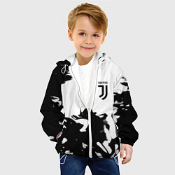 Куртка с капюшоном детская Juventus smoke black fire, цвет: 3D-белый — фото 2
