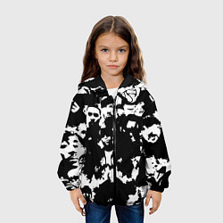 Куртка с капюшоном детская Все рэперы черно белый, цвет: 3D-черный — фото 2