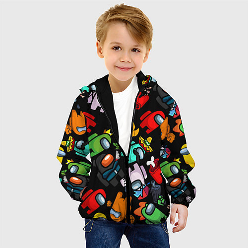 Детская куртка Персонажи игры Амонгас / 3D-Черный – фото 4