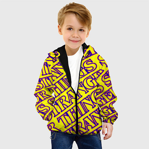 Детская куртка Stranger Things serials / 3D-Черный – фото 4