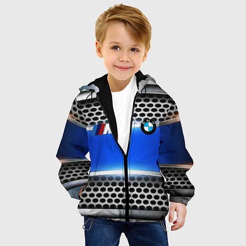 Детская куртка BMW metal machine / 3D-Черный – фото 4