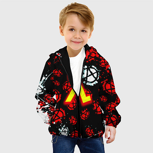 Детская куртка Half life anarhy / 3D-Черный – фото 4