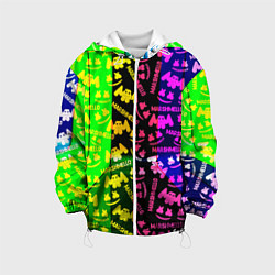 Детская куртка Marshmello pattern neon steel