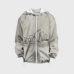 Куртка с капюшоном детская Сидней, цвет: 3D-белый