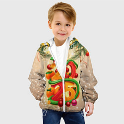 Куртка с капюшоном детская Веселая змея 2025, цвет: 3D-белый — фото 2