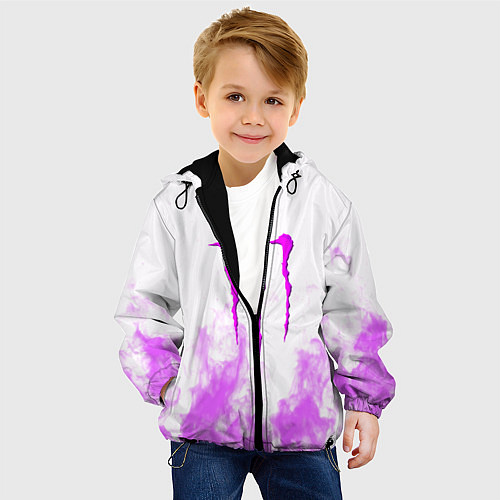 Детская куртка Monster energy neon flame / 3D-Черный – фото 4