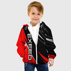 Куртка с капюшоном детская Exeed - red uniform, цвет: 3D-белый — фото 2