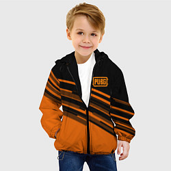 Куртка с капюшоном детская PUBG geometry line, цвет: 3D-черный — фото 2