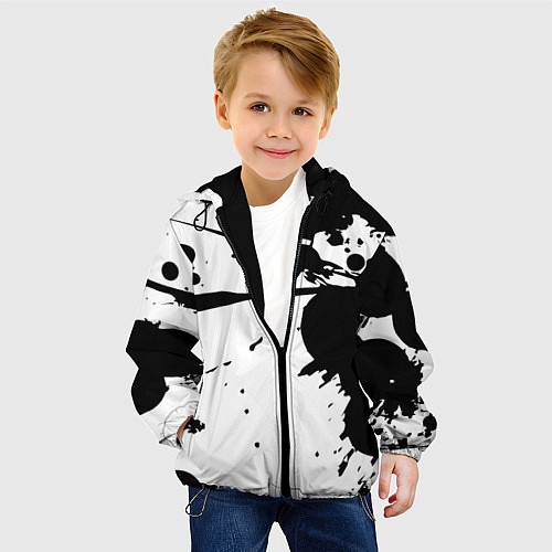 Детская куртка Art blots - vanguard / 3D-Черный – фото 4