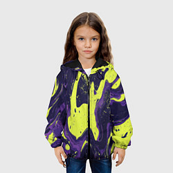 Куртка с капюшоном детская Камуфляжный пятна, цвет: 3D-черный — фото 2