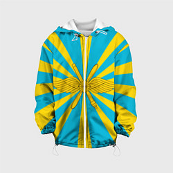 Куртка с капюшоном детская Воздушно-космические силы, цвет: 3D-белый