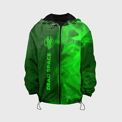 Куртка с капюшоном детская Dead Space - green gradient по-вертикали, цвет: 3D-черный