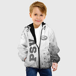 Куртка с капюшоном детская PSV - white gradient вертикально, цвет: 3D-черный — фото 2