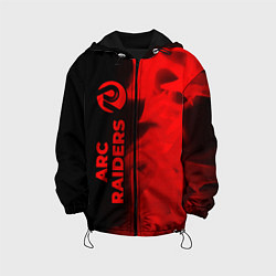 Куртка с капюшоном детская ARC Raiders - red gradient по-вертикали, цвет: 3D-черный