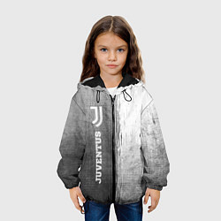 Куртка с капюшоном детская Juventus - grey gradient по-вертикали, цвет: 3D-черный — фото 2