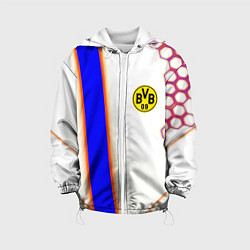 Куртка с капюшоном детская Borussia geometry sport, цвет: 3D-белый