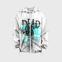 Куртка с капюшоном детская Dead by april краски, цвет: 3D-белый