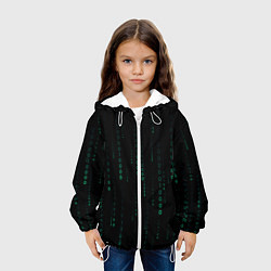 Куртка с капюшоном детская Color black turquoise, цвет: 3D-белый — фото 2