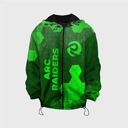 Куртка с капюшоном детская ARC Raiders - green gradient вертикально, цвет: 3D-черный