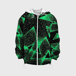 Детская куртка A light green triangle with dots