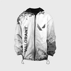Куртка с капюшоном детская Valorant - white gradient вертикально, цвет: 3D-черный