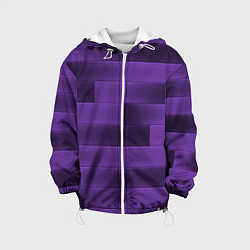 Куртка с капюшоном детская Color purple square, цвет: 3D-белый