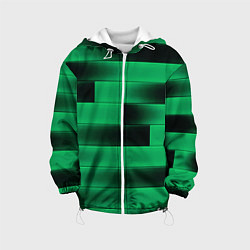 Детская куртка Color green square