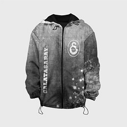 Куртка с капюшоном детская Galatasaray - grey gradient вертикально, цвет: 3D-черный