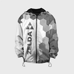 Куртка с капюшоном детская Zelda - white gradient по-вертикали, цвет: 3D-черный