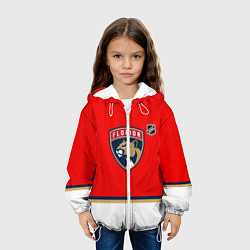 Куртка с капюшоном детская Флорида Пантерз хоккей, цвет: 3D-белый — фото 2
