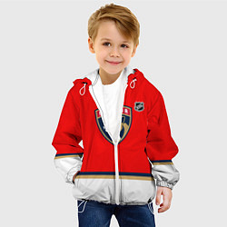 Куртка с капюшоном детская Флорида Пантерз хоккей, цвет: 3D-белый — фото 2