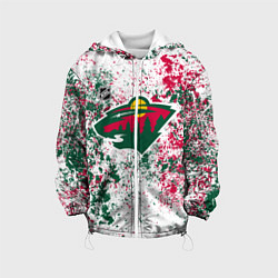 Куртка с капюшоном детская Minnesota Wild NHL white, цвет: 3D-белый