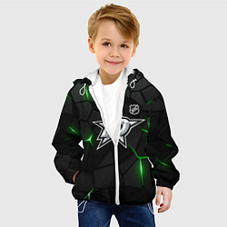 Куртка с капюшоном детская Даллас Старз плиты с подсветкой, цвет: 3D-белый — фото 2