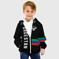 Куртка с капюшоном детская Dagestan republic, цвет: 3D-белый — фото 2