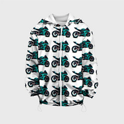 Детская куртка Motorbike light blue
