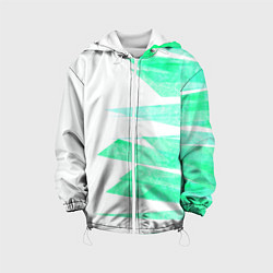 Детская куртка Color white light blue strip