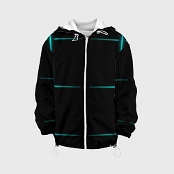 Детская куртка Color black blue stripes