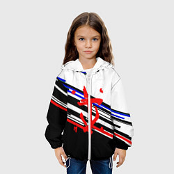 Куртка с капюшоном детская Doom line color, цвет: 3D-белый — фото 2