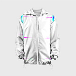 Детская куртка Color white blue pink stripes