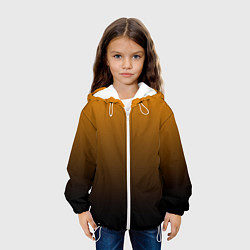 Куртка с капюшоном детская Orange gradient, цвет: 3D-белый — фото 2