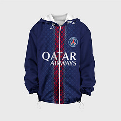 Куртка с капюшоном детская ПСЖ домашняя форма 25 26, цвет: 3D-белый