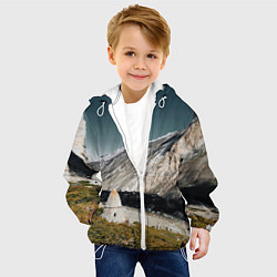 Куртка с капюшоном детская Фардык-Кешене, цвет: 3D-белый — фото 2