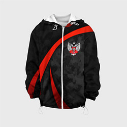 Куртка с капюшоном детская Федерация бокса - камуфляж, цвет: 3D-белый